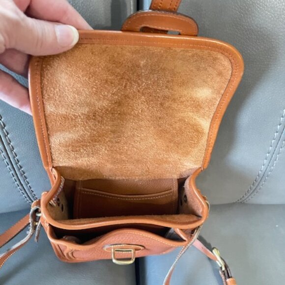 Dooney & Bourke Brown Essex Equestrian Saddle Handbag - Picture 7 of 9